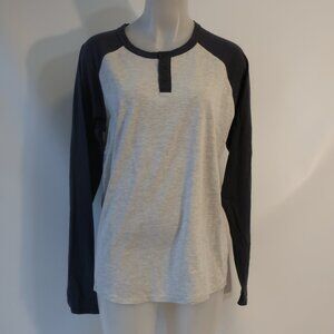 Mens Vetemin Gray Henley Shirt L